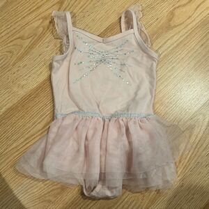 Pink‎ Sparkle Dance Leotard Girls Ballet Gymnastics Tutu Bodysuit 4/5